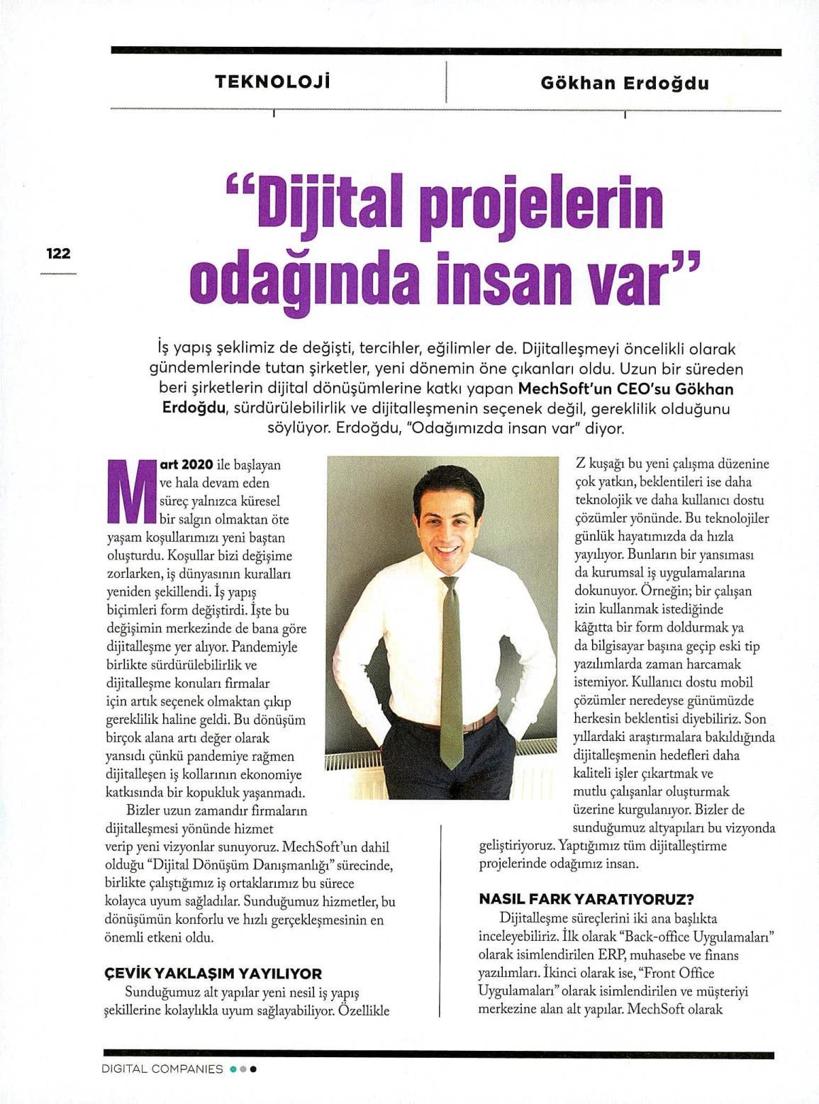 Fast Company Dergisi - Dijital Projelerin Odağında İnsan Var 