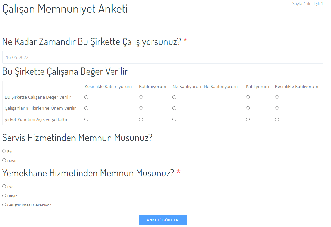 MechSoft Blog - Şirket İçi Yönetimde Anket Kullanımı - Anket Oluşturma - Soru Tipleri